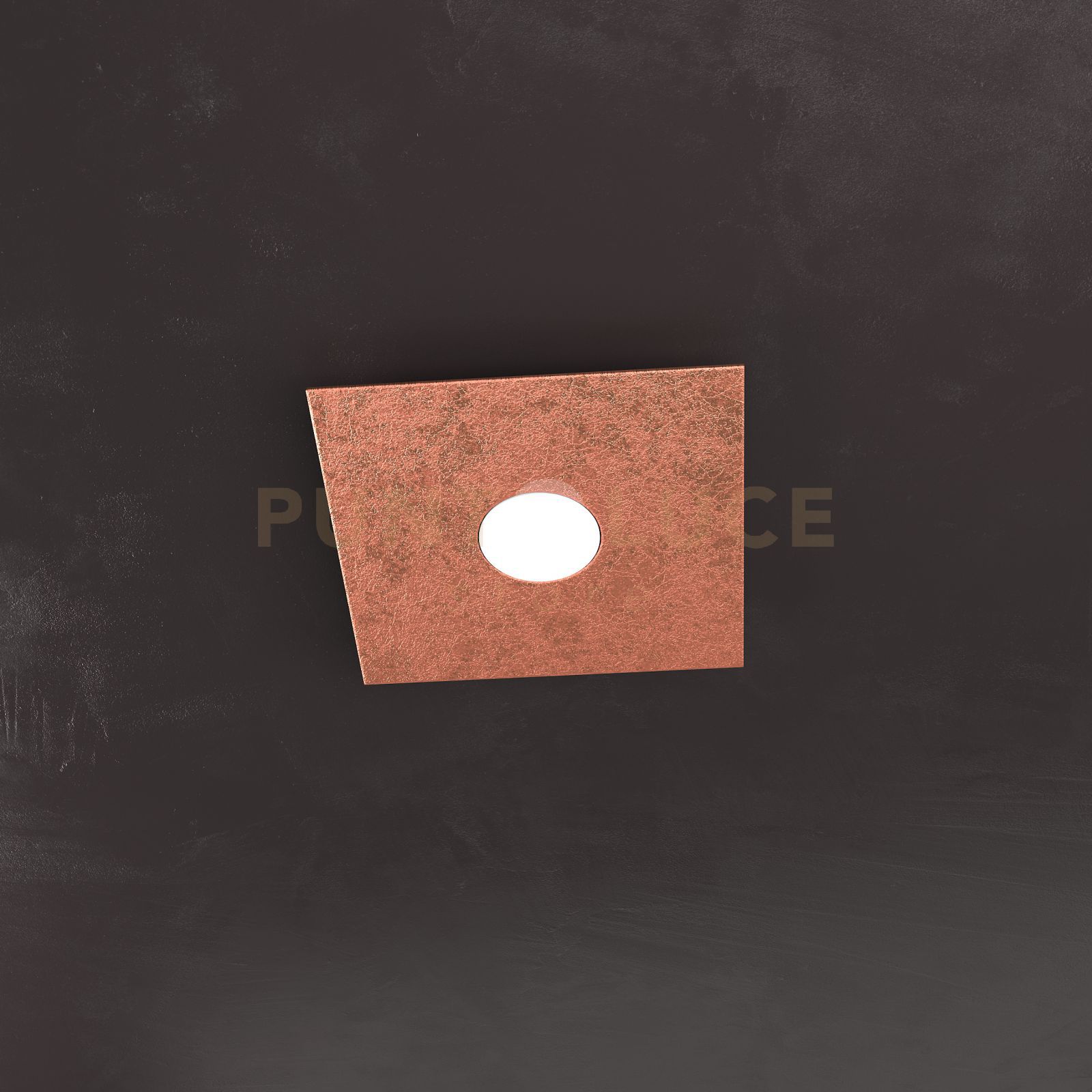 foto del prodotto eccentric applique-plafoniera 1 luce foglia rame 1156-1l-fr