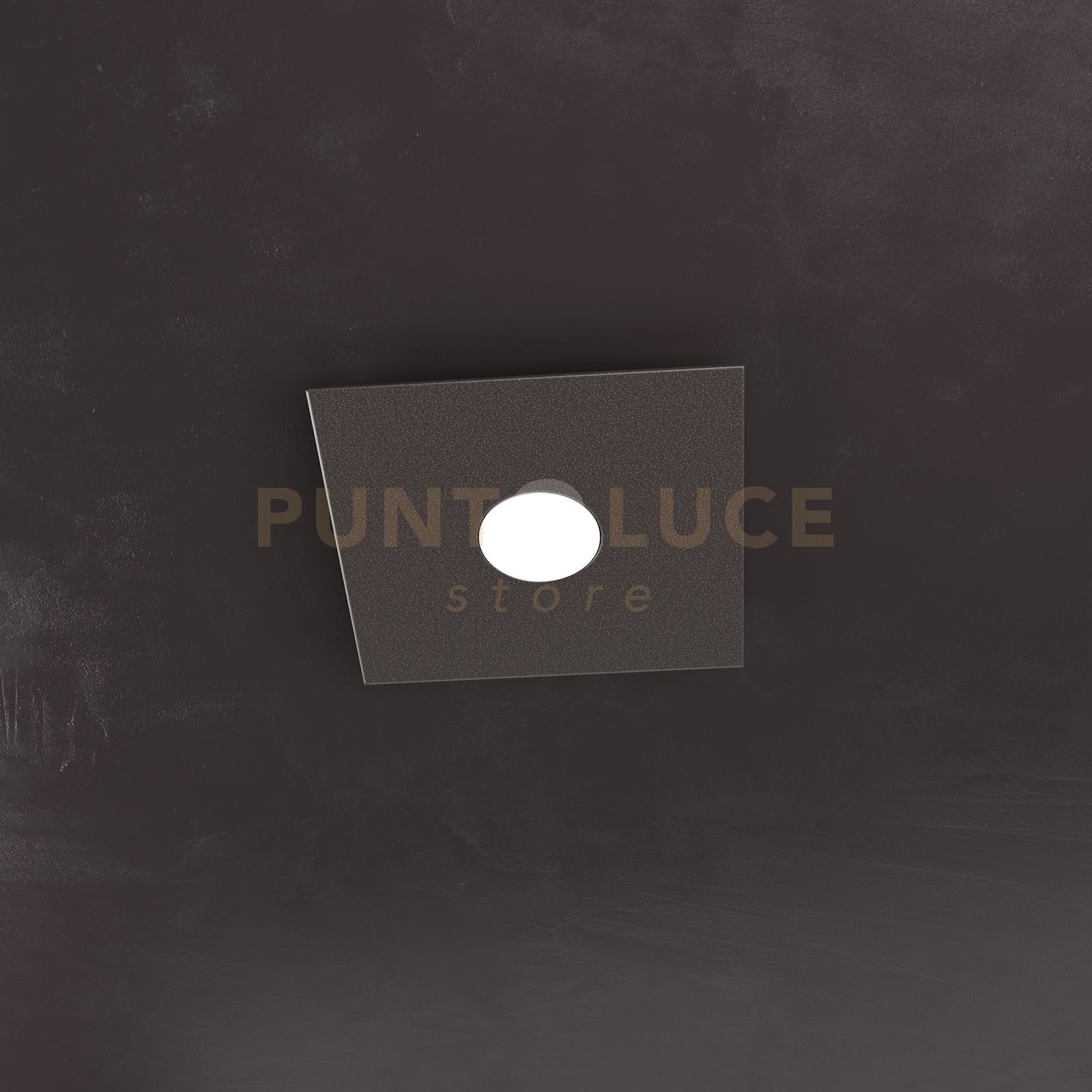 foto del prodotto eccentric applique-plafoniera 1 luce marrone 1156-1l-ma