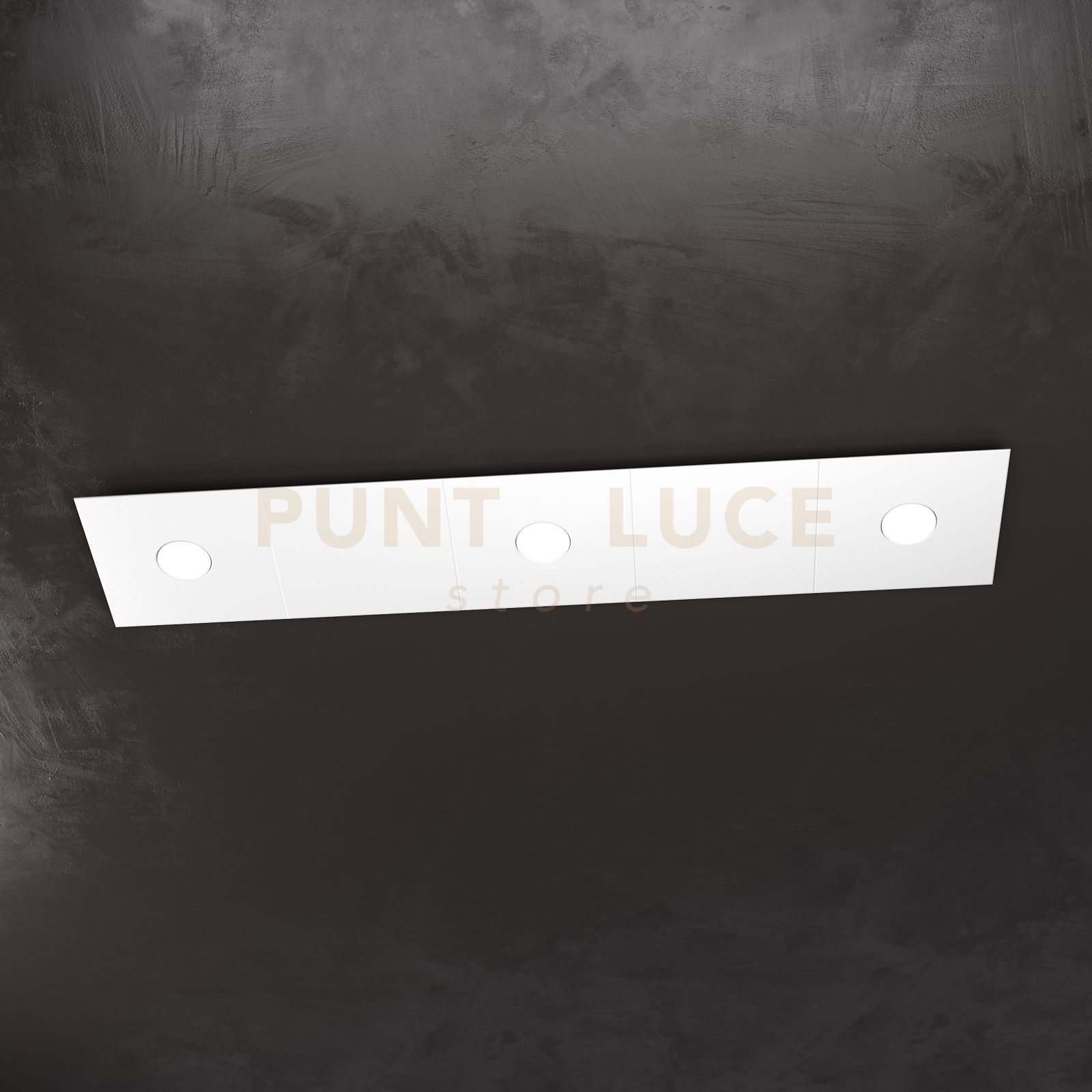 foto del prodotto eccentric applique-plafoniera 3 luci 2 decorativo bianco 1156-3l2d-bi