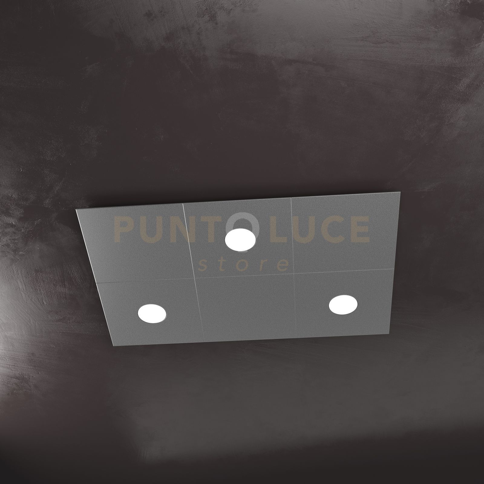 foto del prodotto eccentric applique plafoniera 3 luci 3 decorativo grigio antracite 1156 3l3d ga