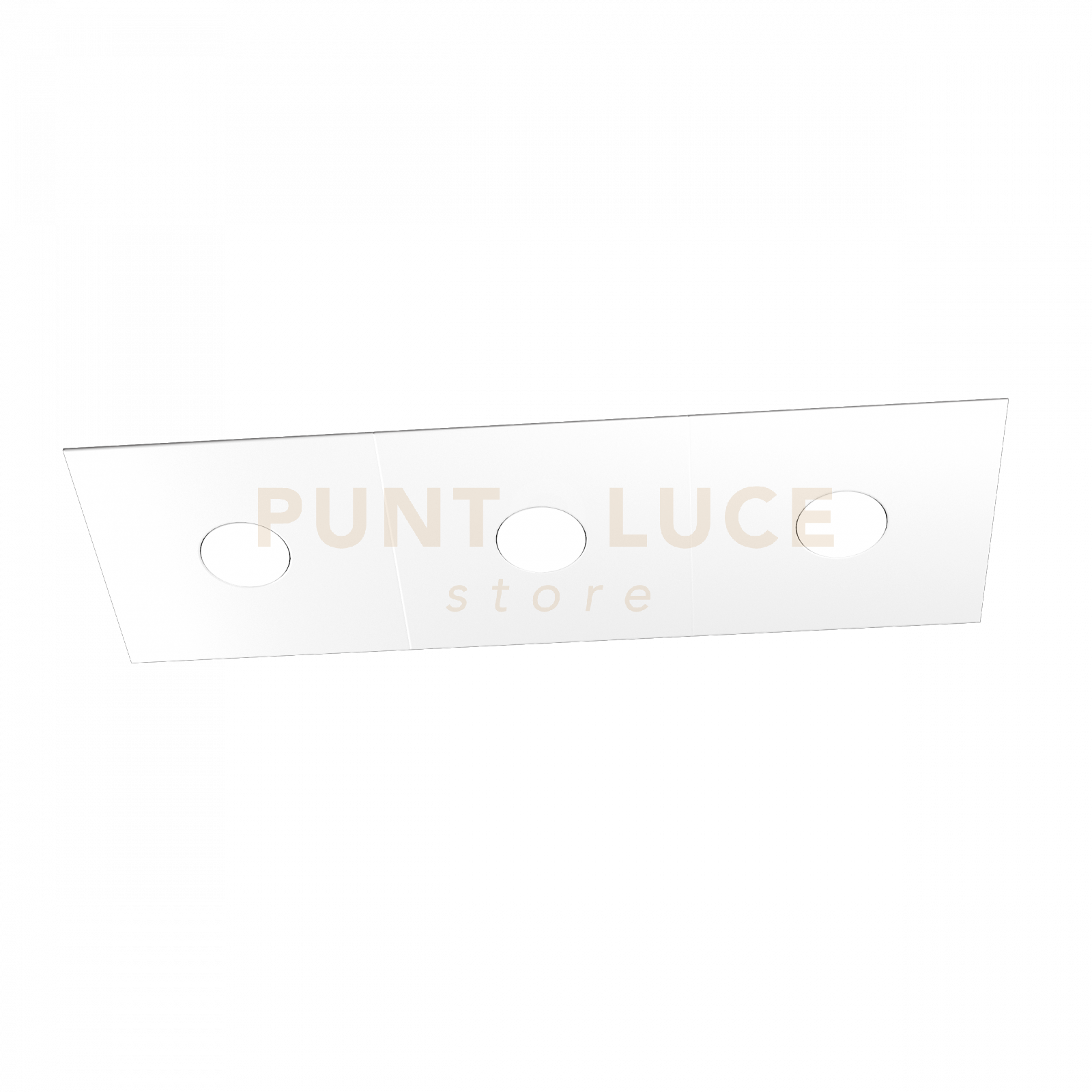 foto del prodotto eccentric applique plafoniera 3 luci bianco 1156 3l bi