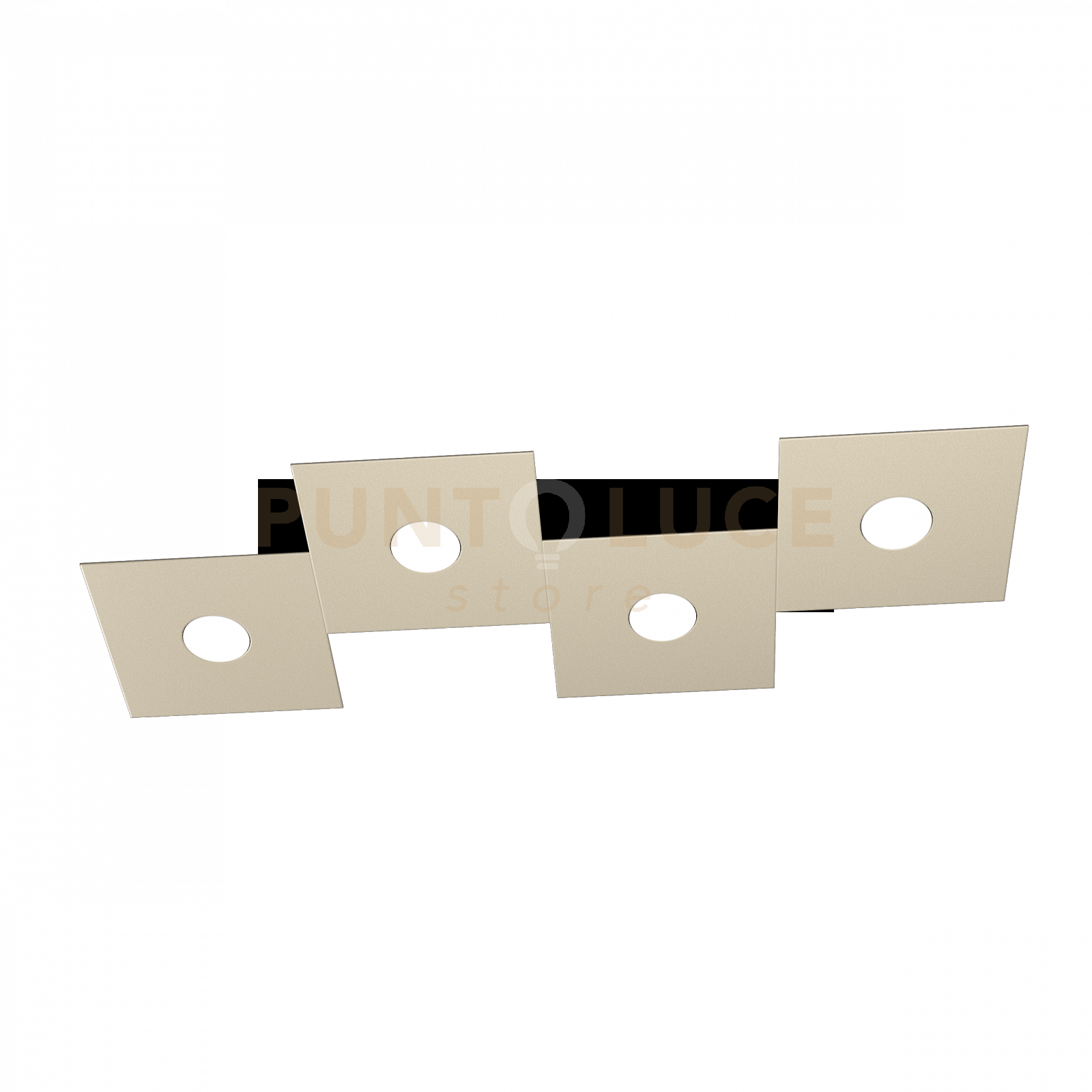 foto del prodotto eccentric applique plafoniera 4 luci sabbia 1156 4l sa
