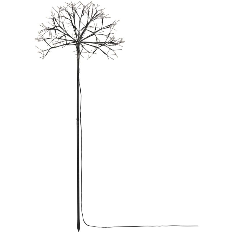 foto del prodotto ecd germany albero artificiale decorativo illuminato a led 100 cm 240 led luce bianca calda impermeabile interni ed esterni ip44 rami flessibili di