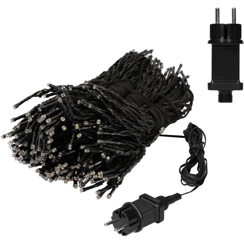 foto del prodotto ecd germany catena luminosa a led ip 44 decorazione luci di natale per interni esterni ornamento illuminazione in bianco caldo per alberi e pennoni