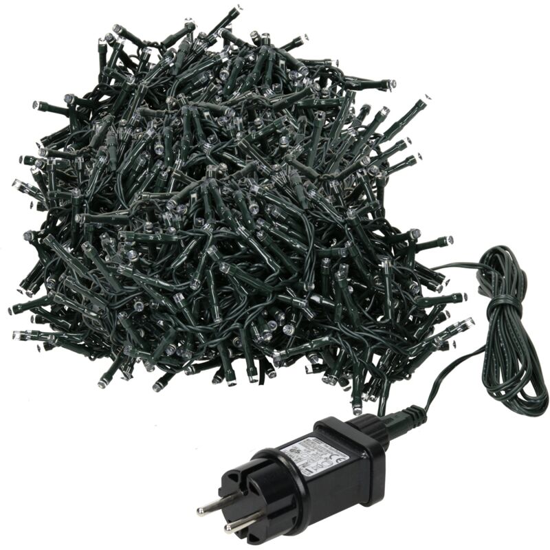 foto del prodotto ecd germany catena luminosa natalizia con 400 led stringa lunghezza 8 m luce bianco extra caldo impermeabile ip44 ghirlanda per interni esterni