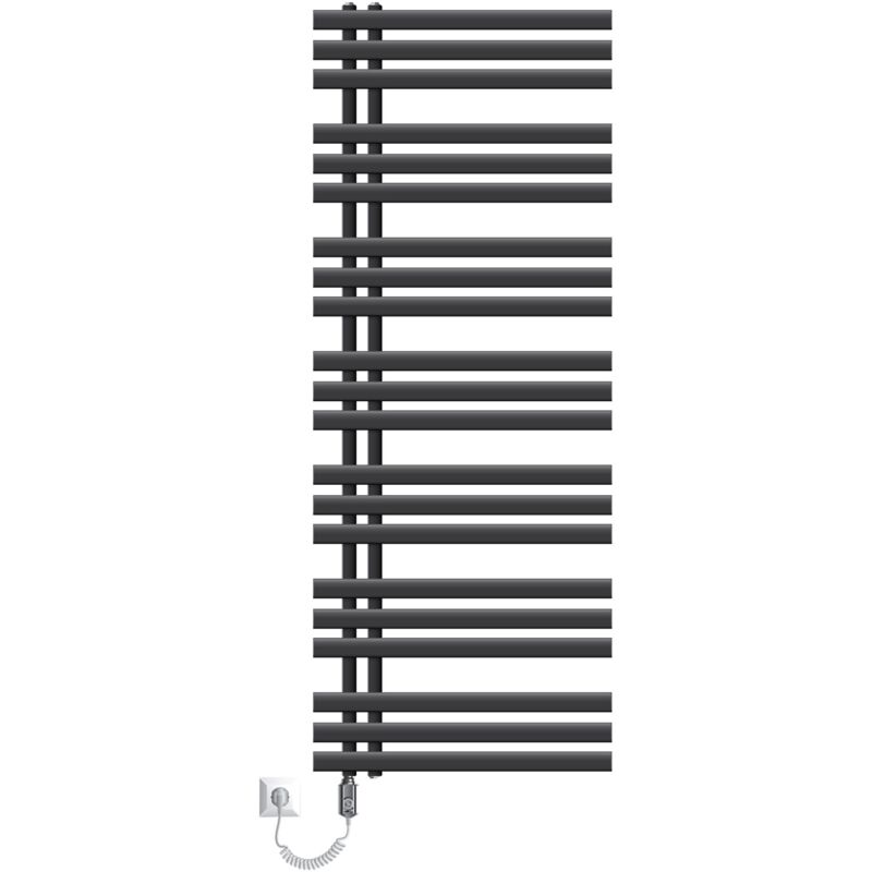 foto del prodotto ecd germany radiatore da bagno a pannello iron em design elettrico 1200w scaldasalviette 600 x 1600 mm antracite radiatore elettrico 1200w