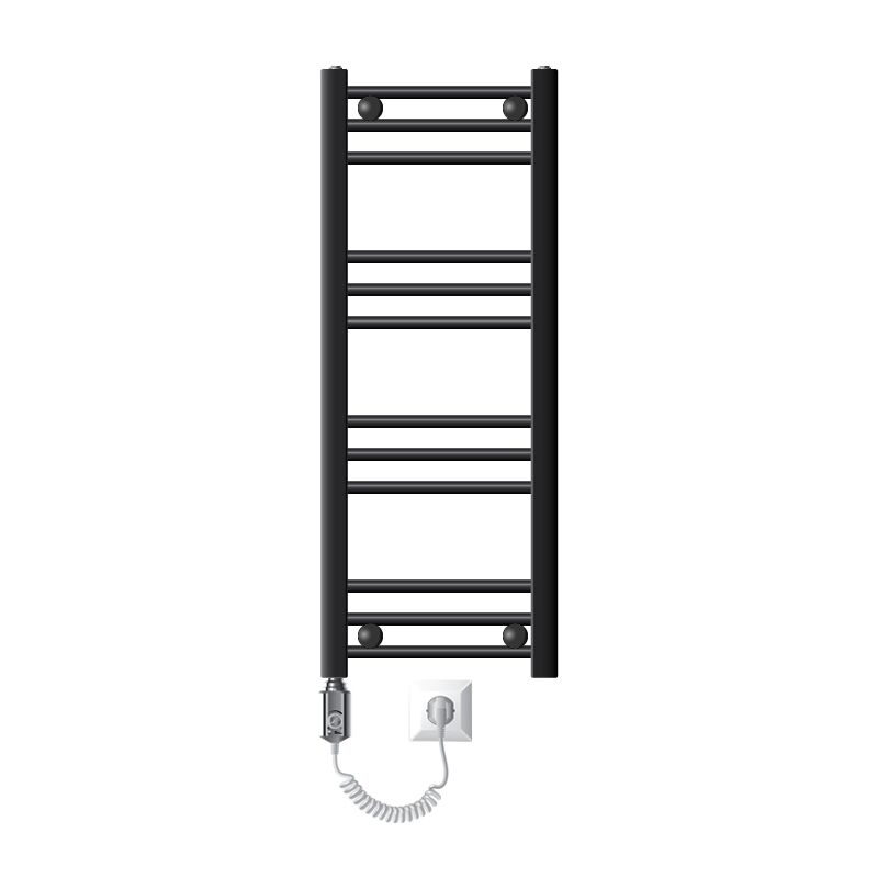 foto del prodotto ecd germany radiatore da bagno elettrico radiatore scaldasalviette 300 x 800 mm antracite dritto con collegamento laterale radiatore termoarredo con