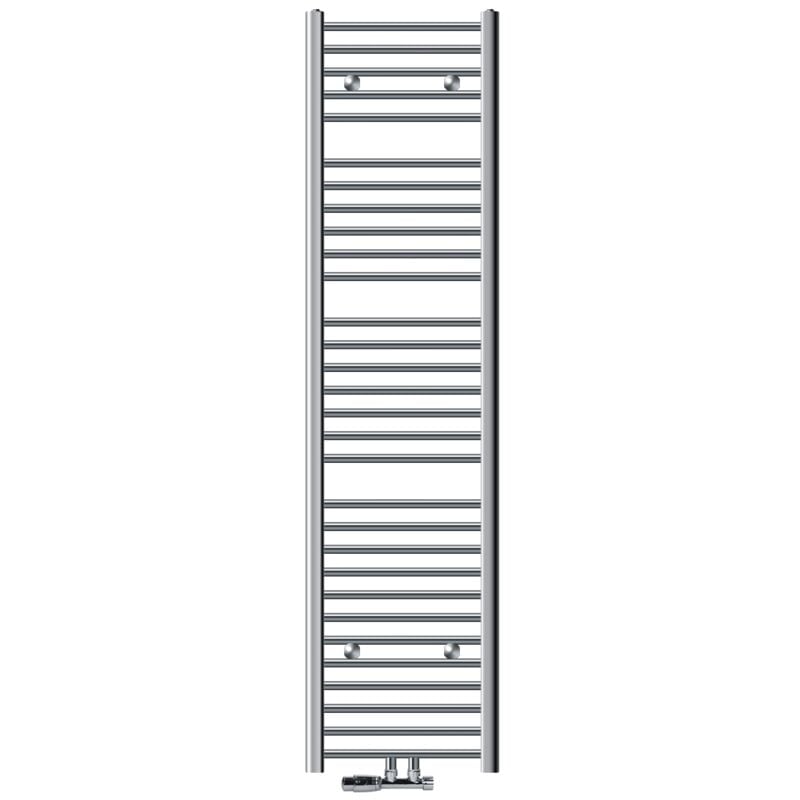 foto del prodotto ecd germany radiatore da bagno radiatore scaldasalviette radiatore 400 x 1800 mm cromato dritto con attacco centrale radiatore asciugabiancheria