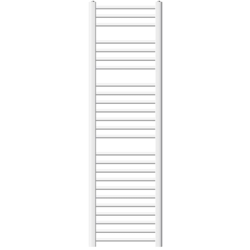 foto del prodotto ecd germany radiatore da bagno scaldasalviette - 400 x 1500 mm - bianco - curvo con attacco laterale - radiatore scaldasalviette asciugabiancheria