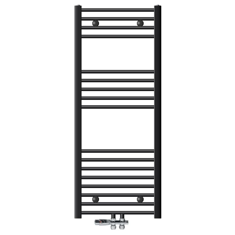 foto del prodotto ecd germany radiatore sahara 500 x 1200 mm termosifone in acciaio antracite dritto con raccordo centrale calorifero scaldasalviette asciugamani