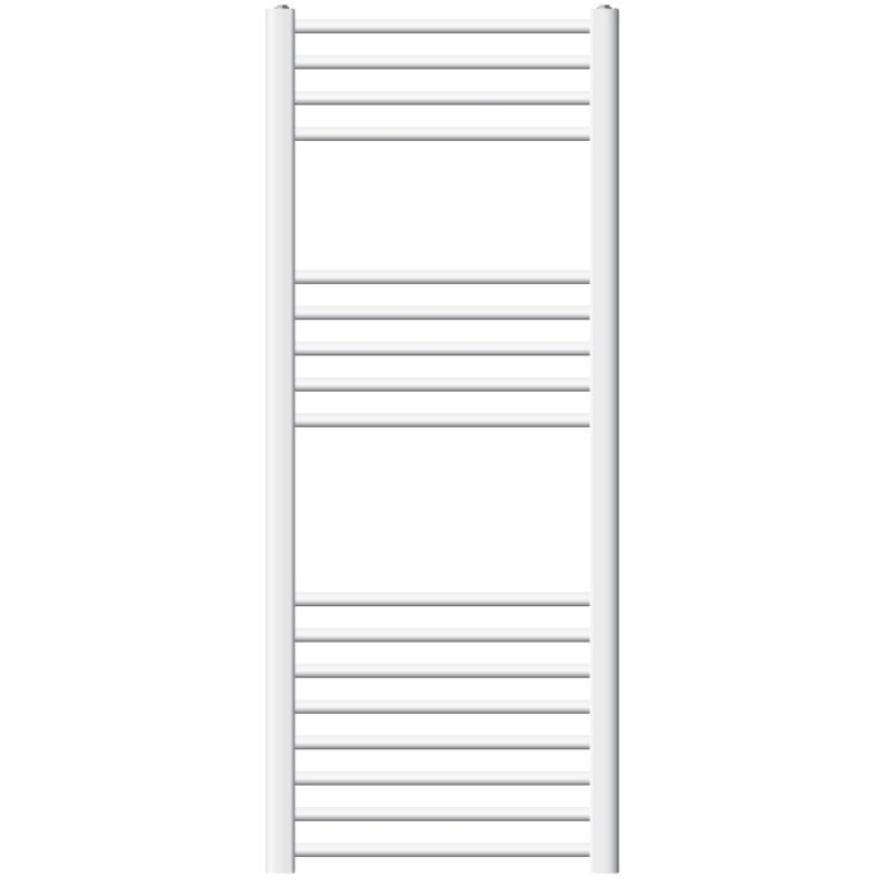 foto del prodotto ecd germany radiatore sahara scaldasalviette moderno per bagno 500 x 1200 mm bianco acciaio dritto con attacco laterale radiatore