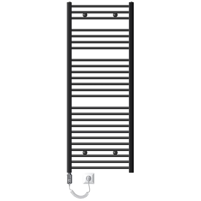 foto del prodotto ecd germany radiatore scaldasalviette sahara elettrico con resistenza 1200w - 600 x 1500 mm radiatore da bagno radiatore termoarredo asciugasalviette radiatore portasciugamani 1200w - 600x1500 mm
