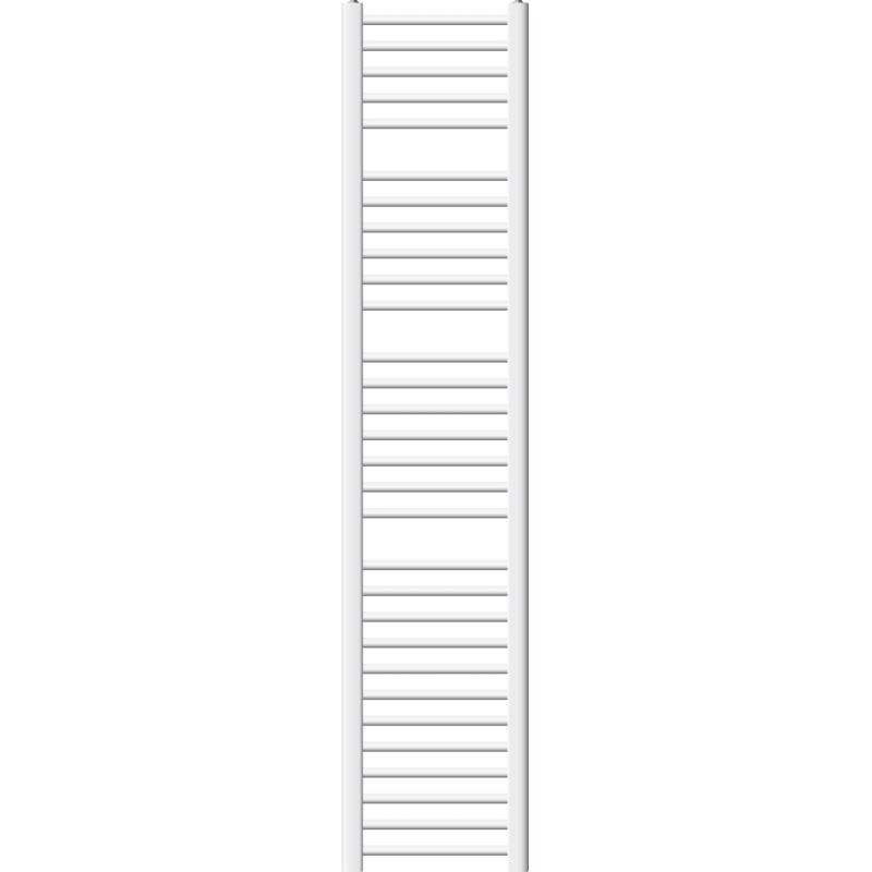 foto del prodotto ecd germany radiatore scaldasalviette termoarredo da bagno moderno in acciaio bianco 300 x 1800 mm bianco dritto con attacco laterale
