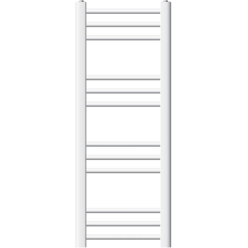 foto del prodotto ecd germany radiatore scaldasalviette termoarredo da bagno moderno in acciaio bianco 300 x 800 mm bianco dritto con attacco laterale