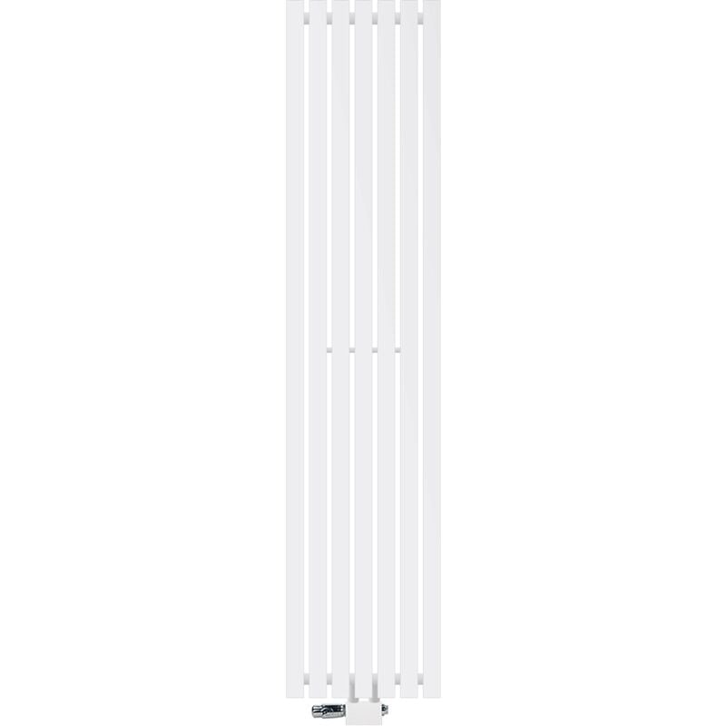 foto del prodotto ecd germany radiatore stella bianco verticale 370 x 1600 mm calorifero con termostato attacco centrale connessione universale termosifoni