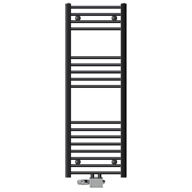 foto del prodotto ecd germany radiatore verticale sahara 400 x 1200 mm antracite raccordo centrale con set di connessione a parete e termostato calorifero per bagno