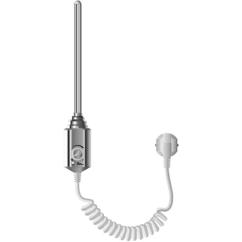 foto del prodotto ecd germany termostato regolatore elettronico di temperatura per radiatori da bagno 1 2 cromato acciaio inox 600w riscaldatore elettrico resistenza