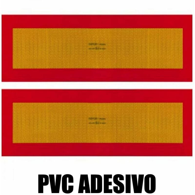 foto del prodotto ece 70.01 pannelli rifrangenti per rimorchio kit da 2 pezzi in classe 3 pvc o alluminio modello pvc adesivo
