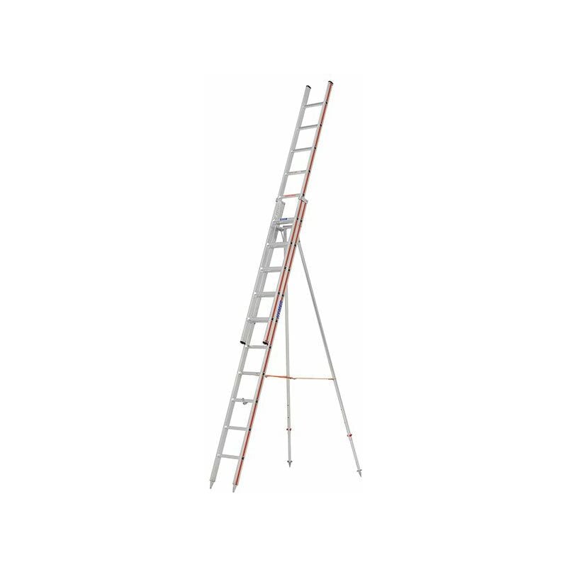 foto del prodotto echelle direct scala agricola a sfilo in alluminio con piedi regolabil altezza massima di lavoro 7.40m 3050 2x12