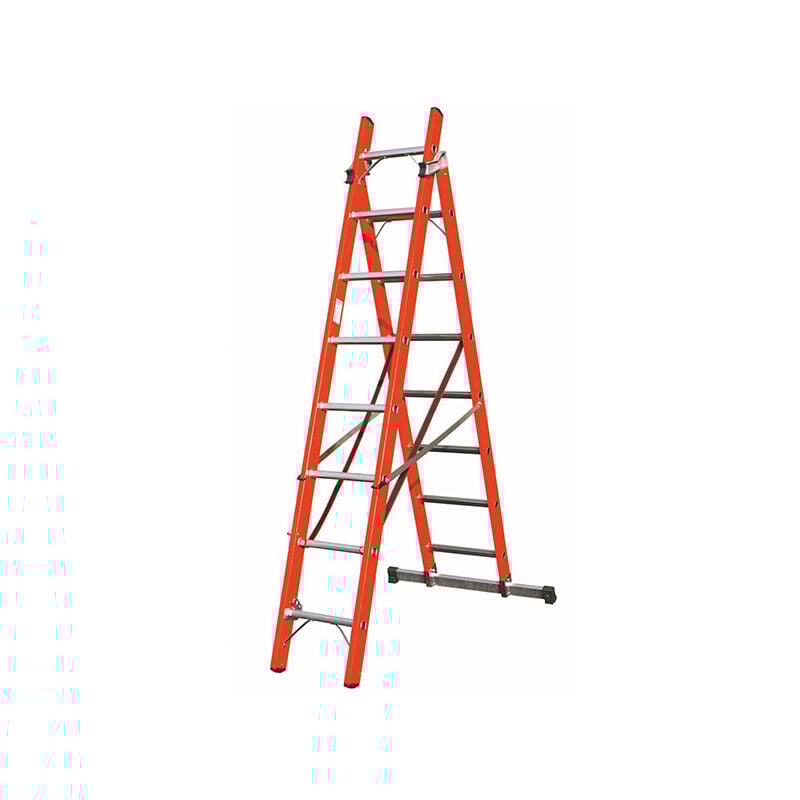 foto del prodotto echelle direct scala isolante componibile 2 tronchi in vetroresina per bassa tensione altezza raggiungibile 3.82mt scav045 08