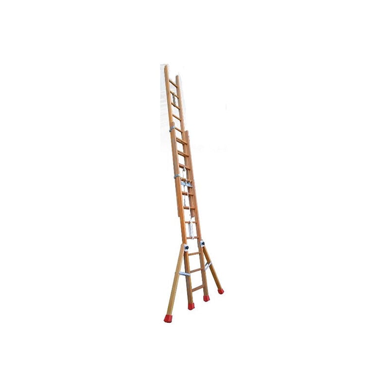 foto del prodotto echelle direct scala isolante in legno a sfilo lunghezza posizione scala semplice 4.75m lunghezza posizione scala doppia 3.00m bcc2 300