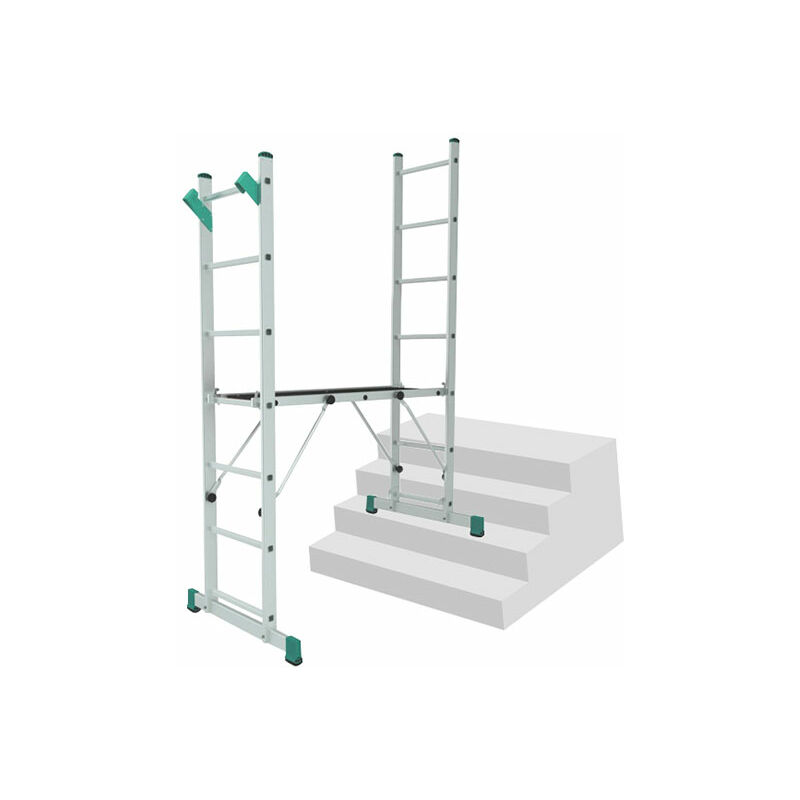 foto del prodotto echelle direct trabattello 2x7 pioli altezza di lavoro max 3.00m 8507