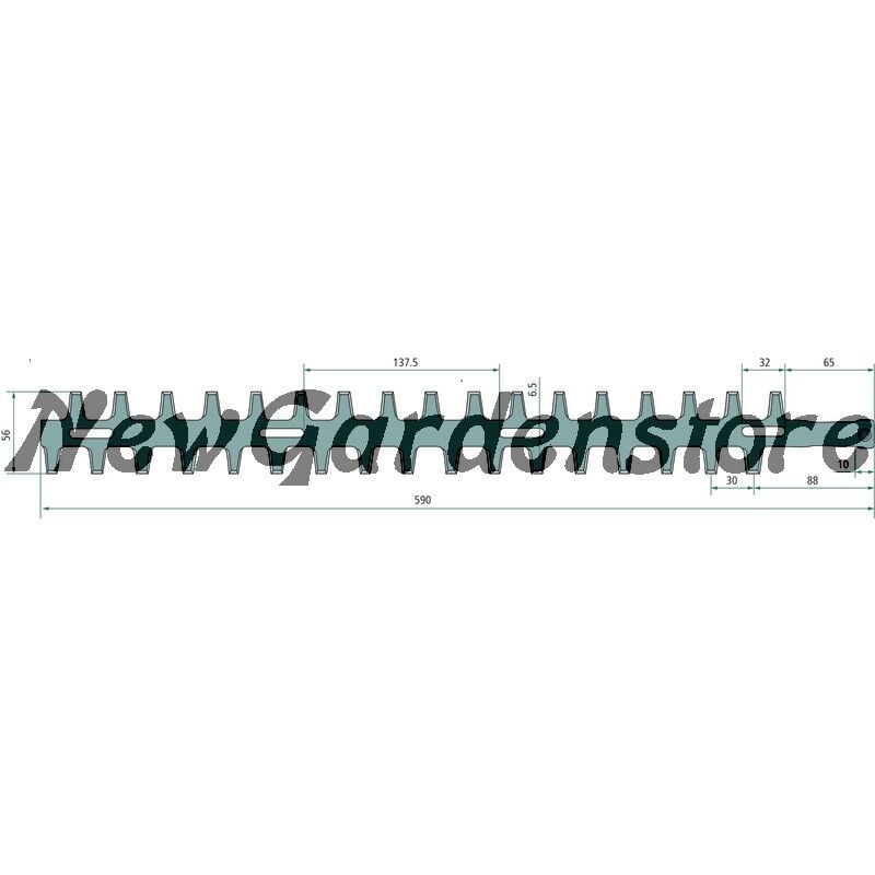 immagine 0 del prodotto echo lama tagliasiepi bilaterale interna esterna compatibile shindaiwa 13287018