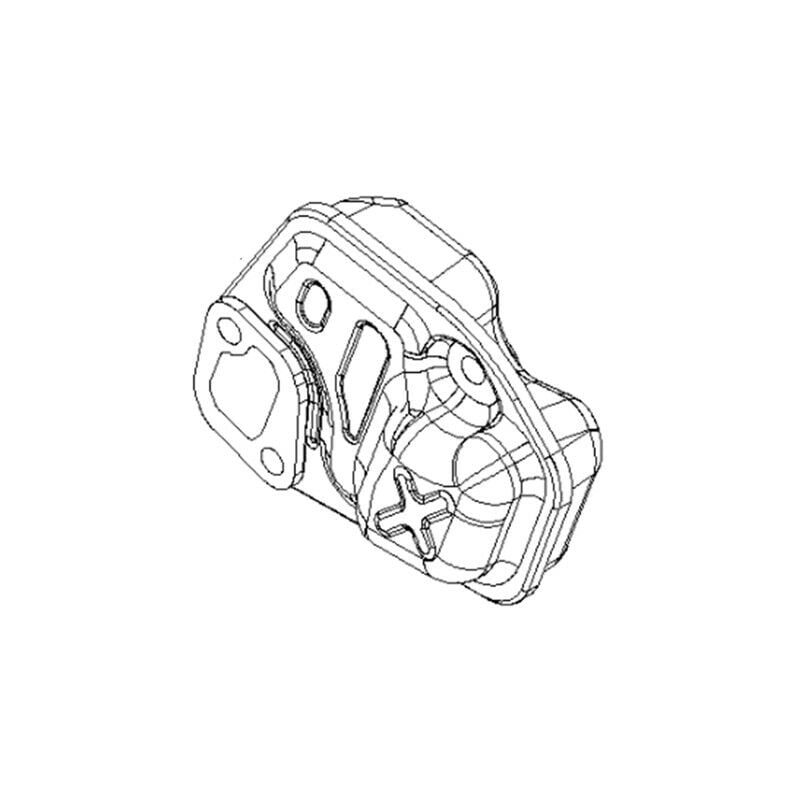 foto del prodotto echo marmitta completa motosega cs2511tes c originale