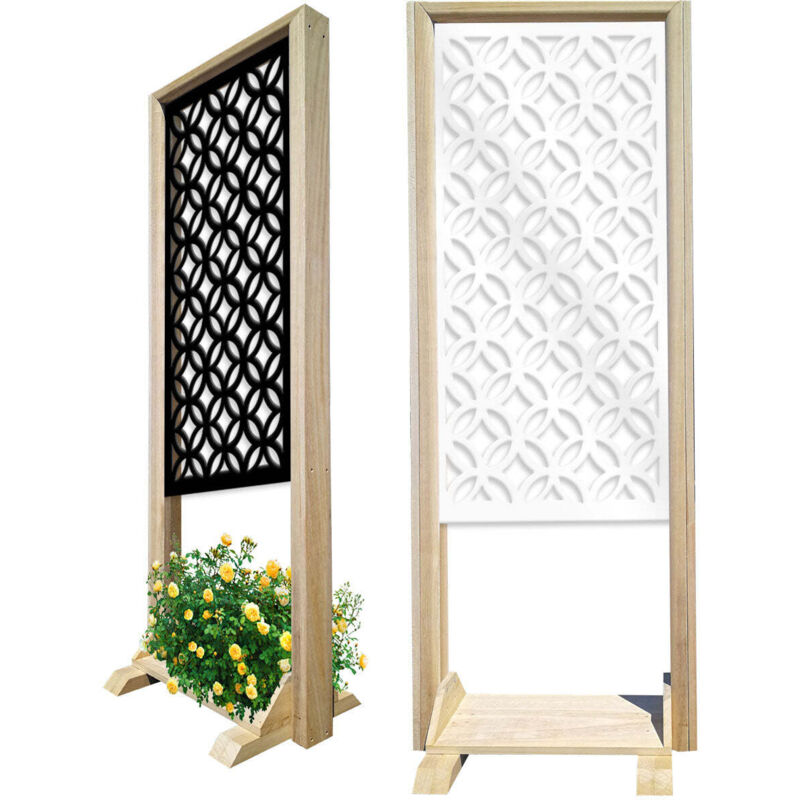 foto del prodotto eclectic separ paravento modulabile 70x190cm in legno e pvc colore bianco