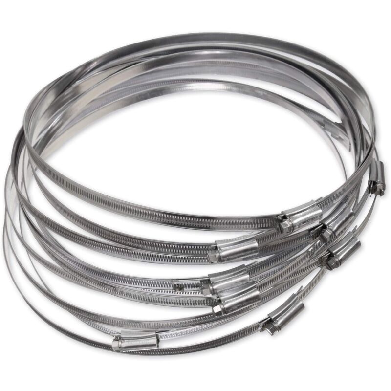 foto del prodotto eclipse professional tools ecw1 14 confezione da 10 fascette stringitubo a vite senza fine in acciaio dolce da 290 330 mm 11 13 