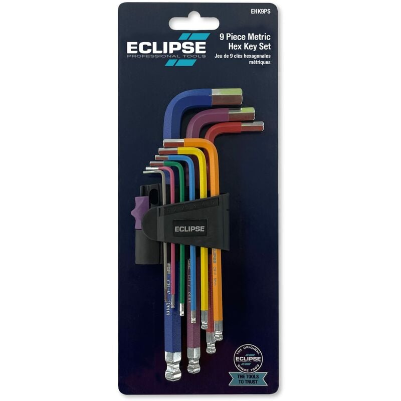foto del prodotto eclipse professional tools ehk9ps set di chiavi esagonali metriche da 9 pezzi