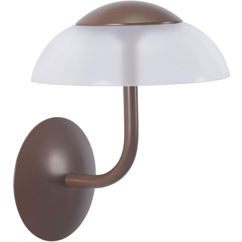foto del prodotto eclipta ii aplique marr n con luz led blanco c lido 3000k