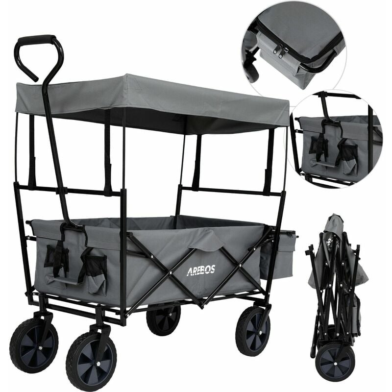 foto del prodotto eco carrello a mano con tetto carrello a mano carrello da trasporto arebos