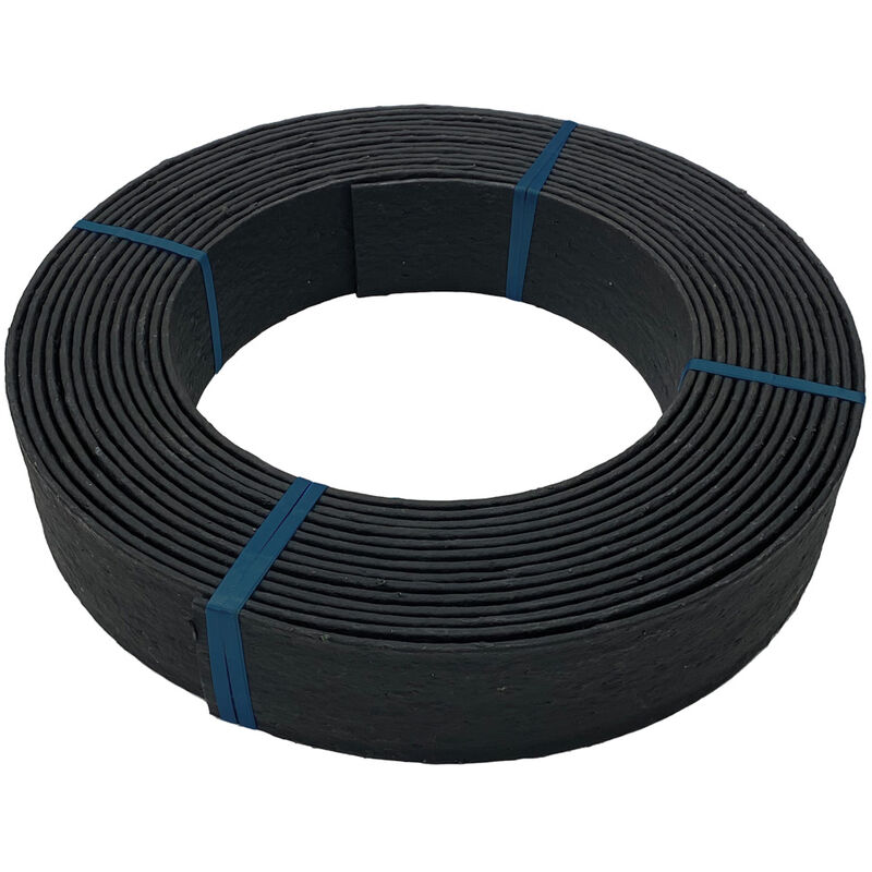 foto del prodotto eco edge kantopsluiting rol zwart 1000 x 14 x 0,7 cm 100 gerecycled kunststof