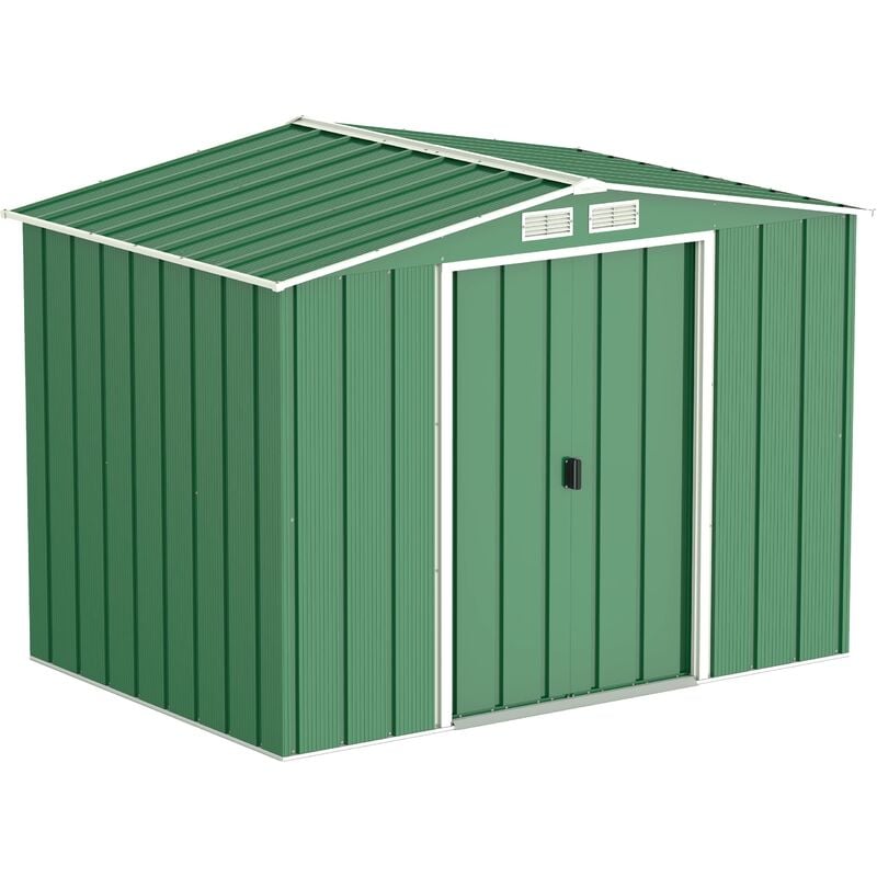 foto del prodotto eco in metallo casetta con ow, 8 x 6, verde duramax