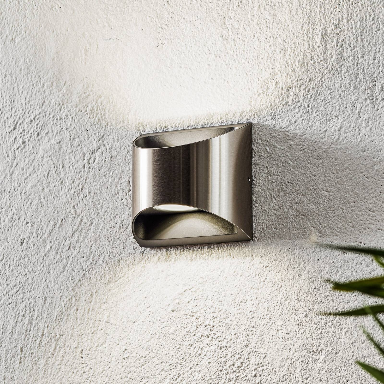 foto del prodotto eco-light applique da esterni led dodd, semicircolare, acciaio inox