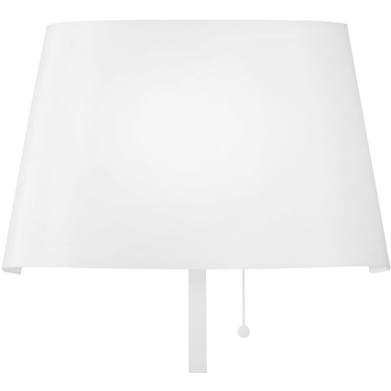 foto del prodotto eco light applique led wharol in metallo bianco e paralume nero 4000k luce naturale 