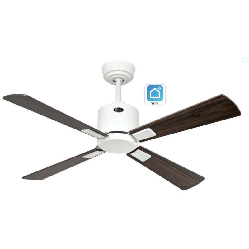 foto del prodotto eco neo iii 103, ventilatore wifi senza luce, corpo bianco,
