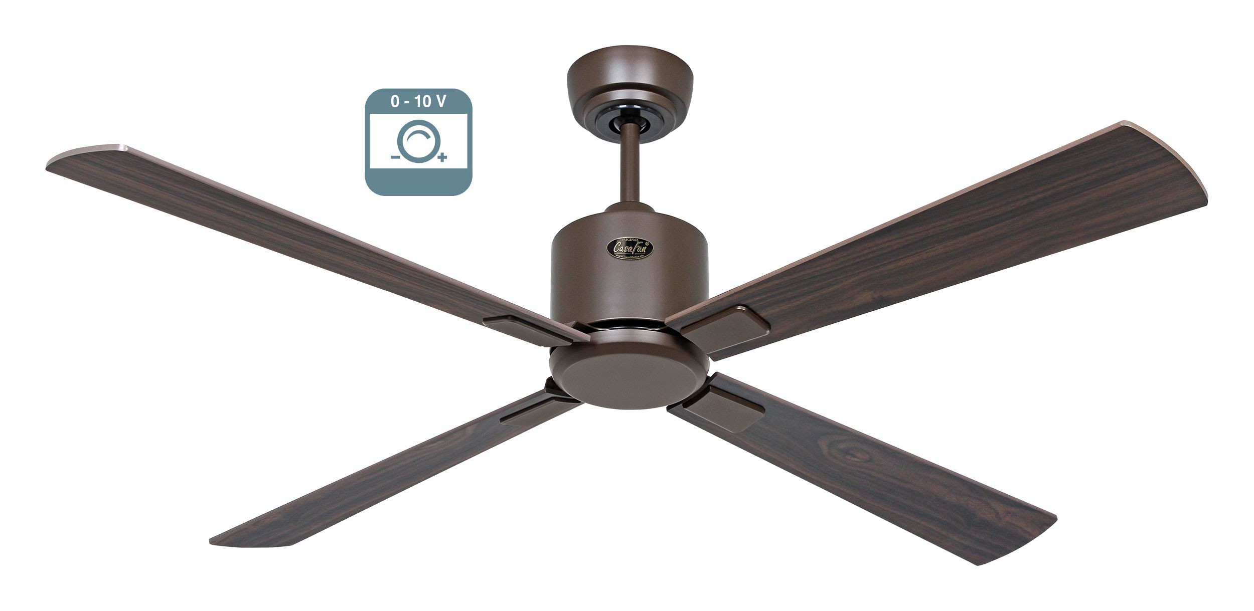 foto del prodotto eco neo iii 132, ventilatore senza luce corpo marrone, casafan