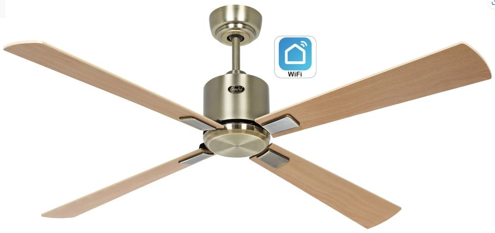 foto del prodotto eco neo iii 132, ventilatore wifi senza luce ottone, casafan