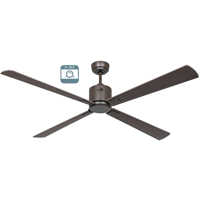 foto del prodotto eco neo iii 152, ventilatore senza luce corpo marrone casafan