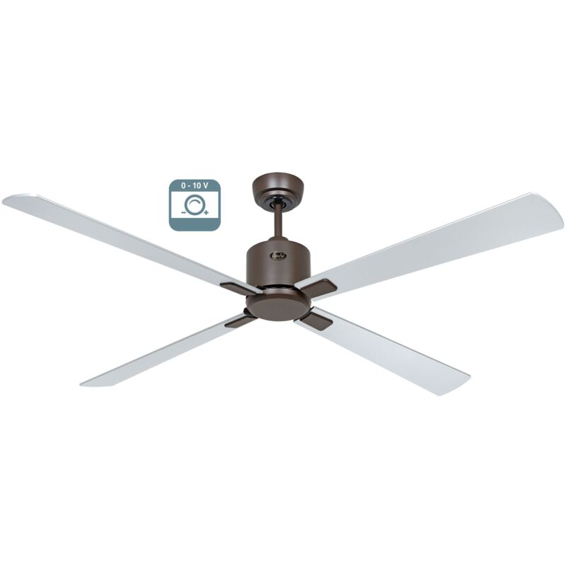 foto del prodotto eco neo iii 152, ventilatore senza luce corpo marrone casafan