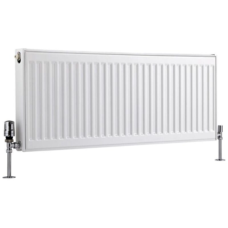foto del prodotto eco radiatore convettore orizzontale pannello doppio 400mm x 1000mm bianco hudson reed