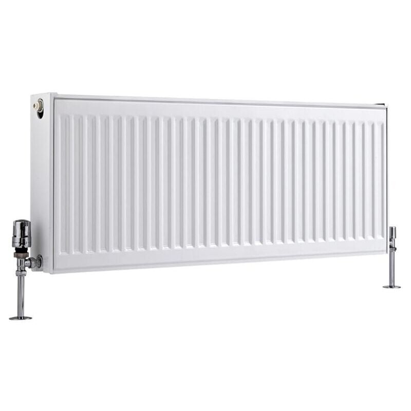 foto del prodotto eco radiatore convettore orizzontale pannello doppio 400mm x 1000mm bianco hudson reed