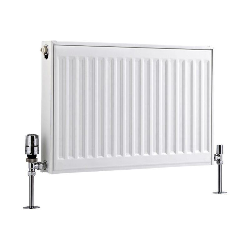 foto del prodotto eco radiatore convettore orizzontale pannello doppio 400mm x 600mm bianco hudson reed