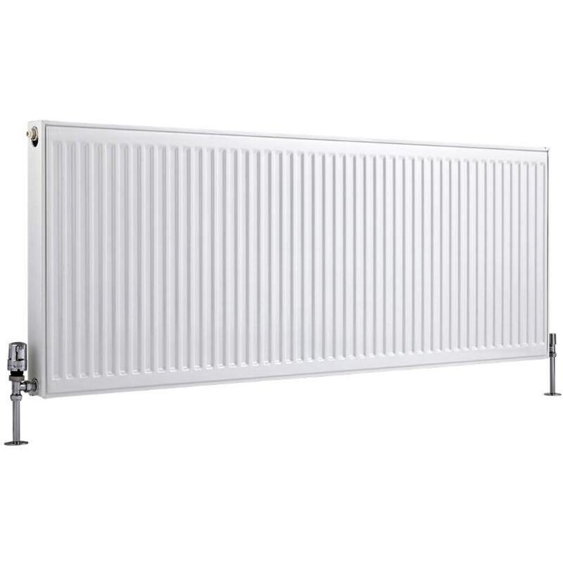 foto del prodotto eco radiatore convettore orizzontale pannello doppio 600mm x 1600mm bianco hudson reed