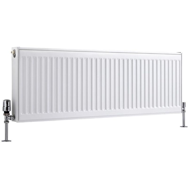 foto del prodotto eco radiatore convettore orizzontale pannello singolo 400mm x 1200mm bianco hudson reed