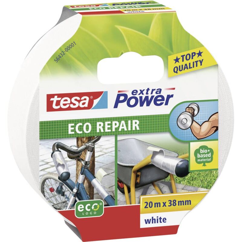 foto del prodotto eco repair 56432 00001 00 nastro in tessuto extra power bianco l x l 20 m x 38 mm 1 pz. tesa