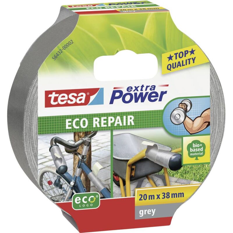foto del prodotto eco repair 56432 00002 00 nastro in tessuto extra power grigio l x l 20 m x 38 mm 1 pz. tesa