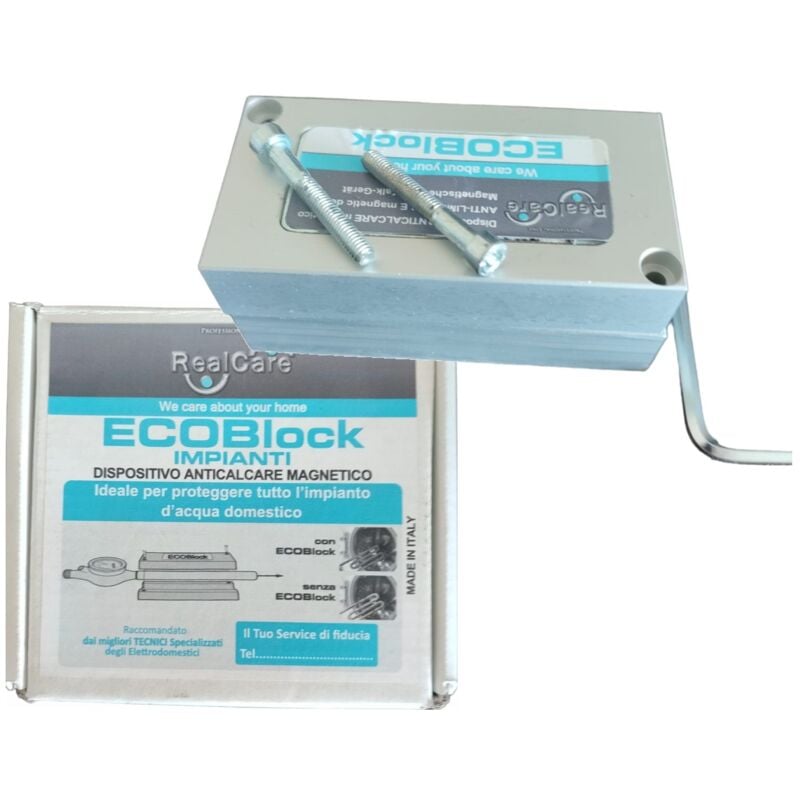foto del prodotto ecoblock anticalcare magnetico installazione contatore acqua